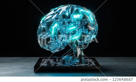 Image of AI and cloud services 125648687