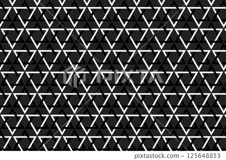Repeating of abstract black and white triangle on dark grey background. Repeating of abstract black and white triangle on dark grey background. 125648853