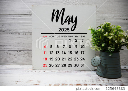 May 2025 annual monthly desk calendar for planning and management May 2025 annual monthly desk calendar for planning and management 125648883