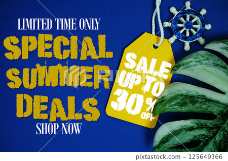 Special Summer Sale 30% Promotion Offer Discount Retail Shopping Concept Special Summer Sale 30% Promotion Offer Discount Retail Shopping Concept 125649366