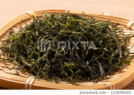 Dried wakame stems from Sanriku 125649426