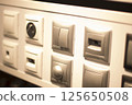 Store socket switch display 125650508