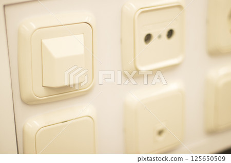 Store socket switch display 125650509