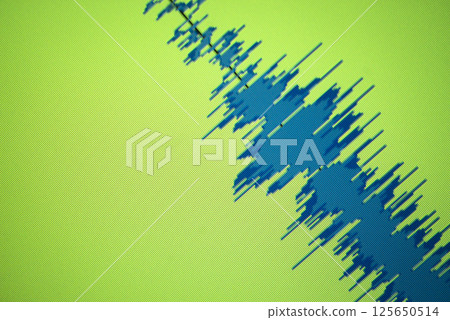 Voiceover studio audio sound wave 125650514