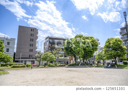 西蒲田公園,東京大田區西蒲田的城市景觀 西蒲田公園,東京大田區西蒲田的城市景觀 125651101