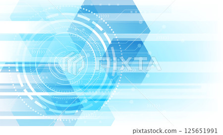 Futuristic pattern with blue light technology background 125651991