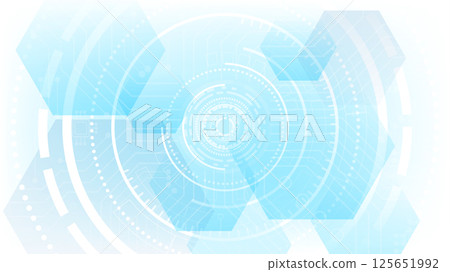 Futuristic pattern with blue light technology background Futuristic pattern with blue light technology background 125651992