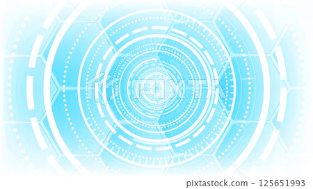 Futuristic pattern with blue light technology background 125651993