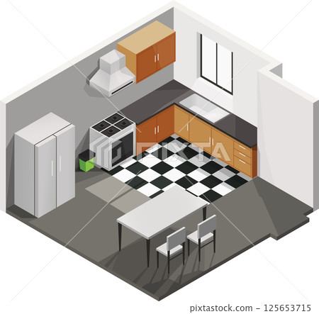interior design of kitchen interior design of kitchen 125653715