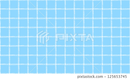 White checkered pattern background illustration on a light blue background. Seamless vector 4K illustration material 125653745