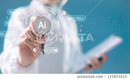 AI in Healthcare, Revolutionizing Medical Diagnostics and Patient Care. ai, healthcare, medical technology, diagnostics, patient care, artificial intelligence, medical ai, healthcare innovation. 125653810