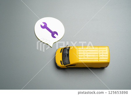 The delivery van requires repair and maintenance. Delays, logistics breakdown, and vehicle wear disrupt operations and delivery schedules. Condition of rolling stock, purchase of new vehicles. The delivery van requires repair and maintenance. Delays, logistics breakdown, and vehicle wear disrupt operations and delivery schedules. Condition of rolling stock, purchase of new vehicles. 125653898