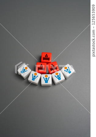 Taxpayers sponsor a large oversized government bureaucracy of officials. High expenses of the administrative apparatus. High administrative costs, inefficiency, and the strain on public budgets. 125653909