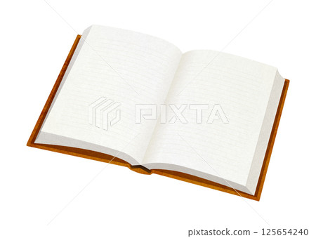 Illustration of an open diary 125654240