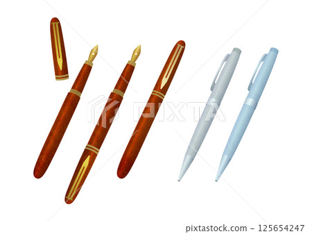鋼筆和原子筆 125654247