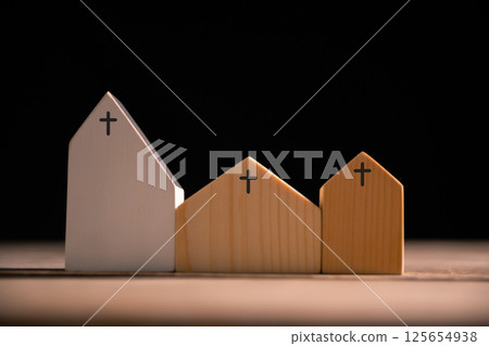 Church with its cross symbolizing Jesus Christ, stands as holy building where community gathers in faith and belief to worship God. church, cross, jesus christ, belief, community, estate, faith, god. Church with its cross symbolizing Jesus Christ, stands as holy building where community gathers in faith and belief to worship God. church, cross, jesus christ, belief, community, estate, faith, god. 125654938