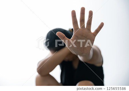 Stop violence against Women, international women's day. International women's day Sepia Photos, Stop Sexual abuse Concept, stop violence against Women. 125655586