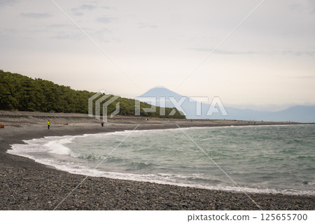 View of Miho no Matsubara beach with mt Fuji 125655700