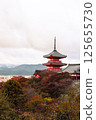 Kyoto, JAPAN - Nov 19, 2024: Morning view of Kiyomizu-dera Temple(Higashiyama) in autumn season 125655730