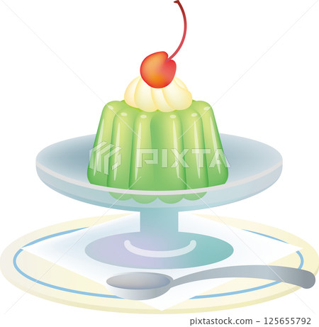 Jelly on a plate 125655792