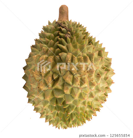 durian isolated on white background 125655854