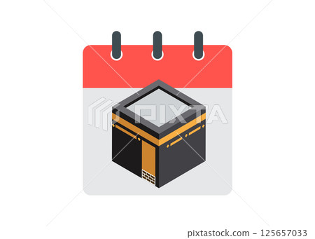 Eid Al Adha Calendar Icon stock illustration Eid Al Adha Calendar Icon stock illustration 125657033