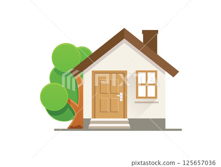 Home vector illustration on isolated background 125657036
