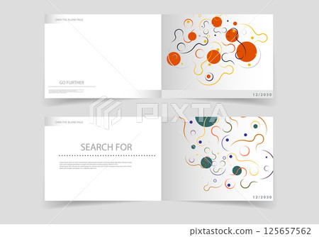 Abstract modern pattern. Background geometry circle design Technology pattern swatch. Vector illustration 125657562