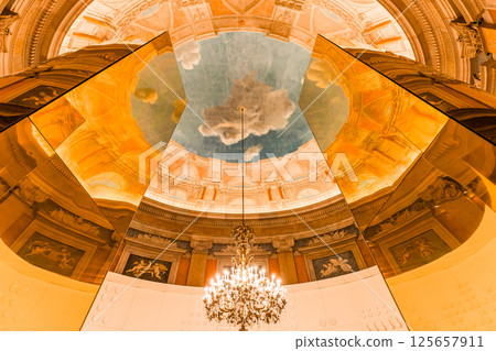 interiors of national palace of Ajuda, Lisbon, portugal interiors of national palace of Ajuda, Lisbon, portugal 125657911