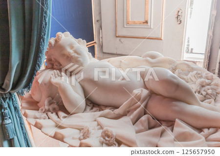 interiors of national palace of Ajuda, Lisbon, portugal 125657950