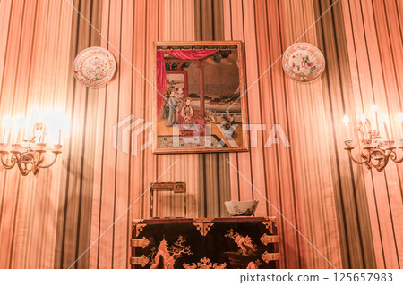 interiors of national palace of Ajuda, Lisbon, portugal 125657983