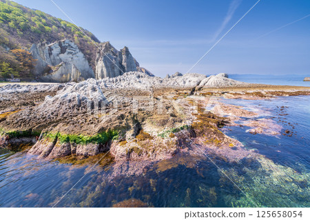 "Aomori Prefecture" Scenery of Butsugaura, Sai Village 125658054