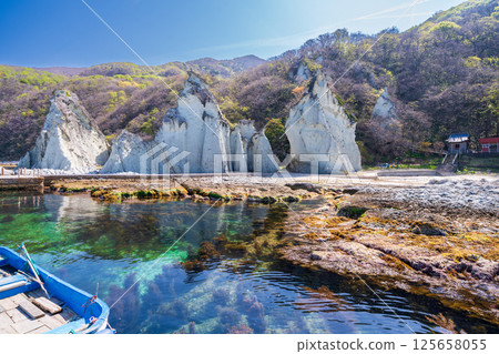 "Aomori Prefecture" Scenery of Butsugaura, Sai Village 125658055