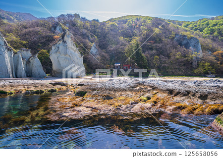 "Aomori Prefecture" Scenery of Butsugaura, Sai Village 125658056