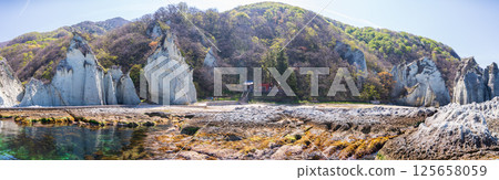 "Aomori Prefecture" Scenery of Butsugaura, Sai Village 125658059