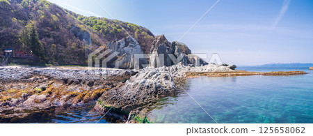 "Aomori Prefecture" Scenery of Butsugaura, Sai Village "Aomori Prefecture" Scenery of Butsugaura, Sai Village 125658062