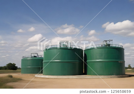Storage tank of the plant area 125658659