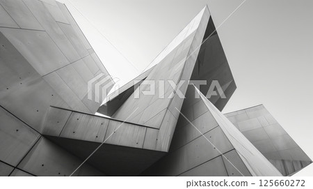 Geometric architecture features clean lines and sharp angles, emphasizing simplicity, balance, and precision. Geometric architecture features clean lines and sharp angles, emphasizing simplicity, balance, and precision. 125660272