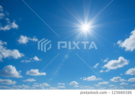 Sunny blue sky image 125660386