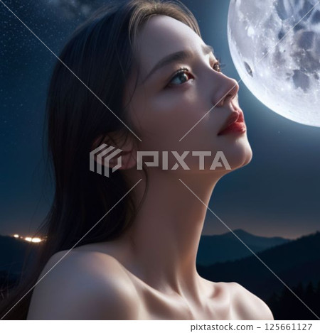 滿月和美麗的女人 滿月和美麗的女人 125661127