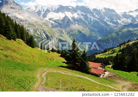 Valleys in the Swiss Alps Valleys in the Swiss Alps 125661282