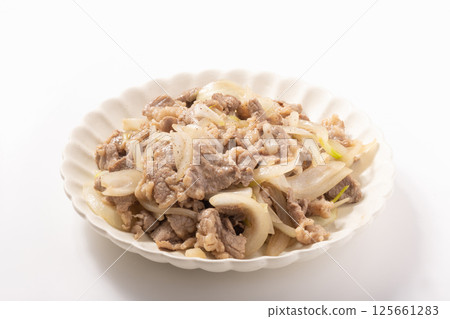 鹽炒豬肉洋蔥 鹽炒豬肉洋蔥 125661283