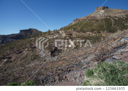 Mountain and hills on Tenerife island, Spain 125661935