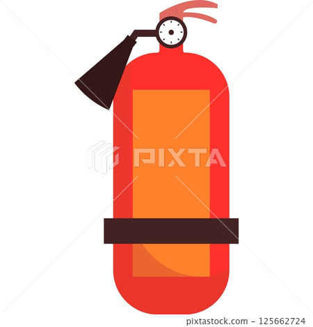 fire extinguisher vector icon isolated on white 125662724