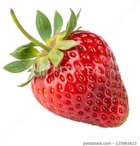 Strawberry isolated on the transparent background 125663623