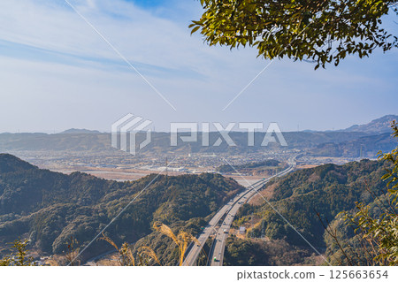 從島田市（靜岡縣）矢倉山岩石觀景台看到的景色 125663654