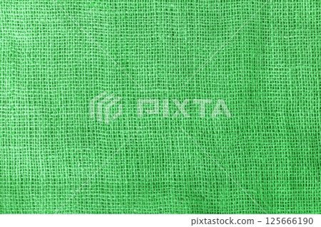 texture fabric burlap for sewing green background color macro 125666190