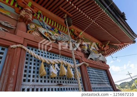 Azuma Shrine, worship hall, Nakanojo Town, Gunma Prefecture Azuma Shrine, worship hall, Nakanojo Town, Gunma Prefecture 125667210