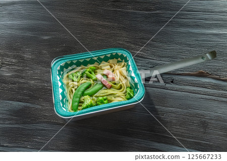 Pasta outdoors and at campsites 125667233
