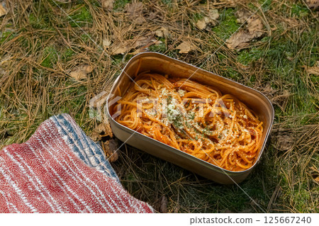 Pasta outdoors and at campsites Pasta outdoors and at campsites 125667240
